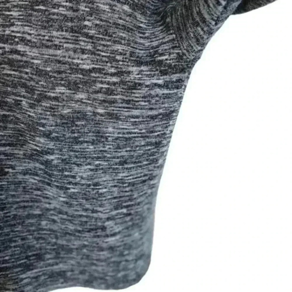 J Crew Sweater Chunky Fisherman Preppy Womens Small Popover Black Grey Melange - Picture 7 of 12